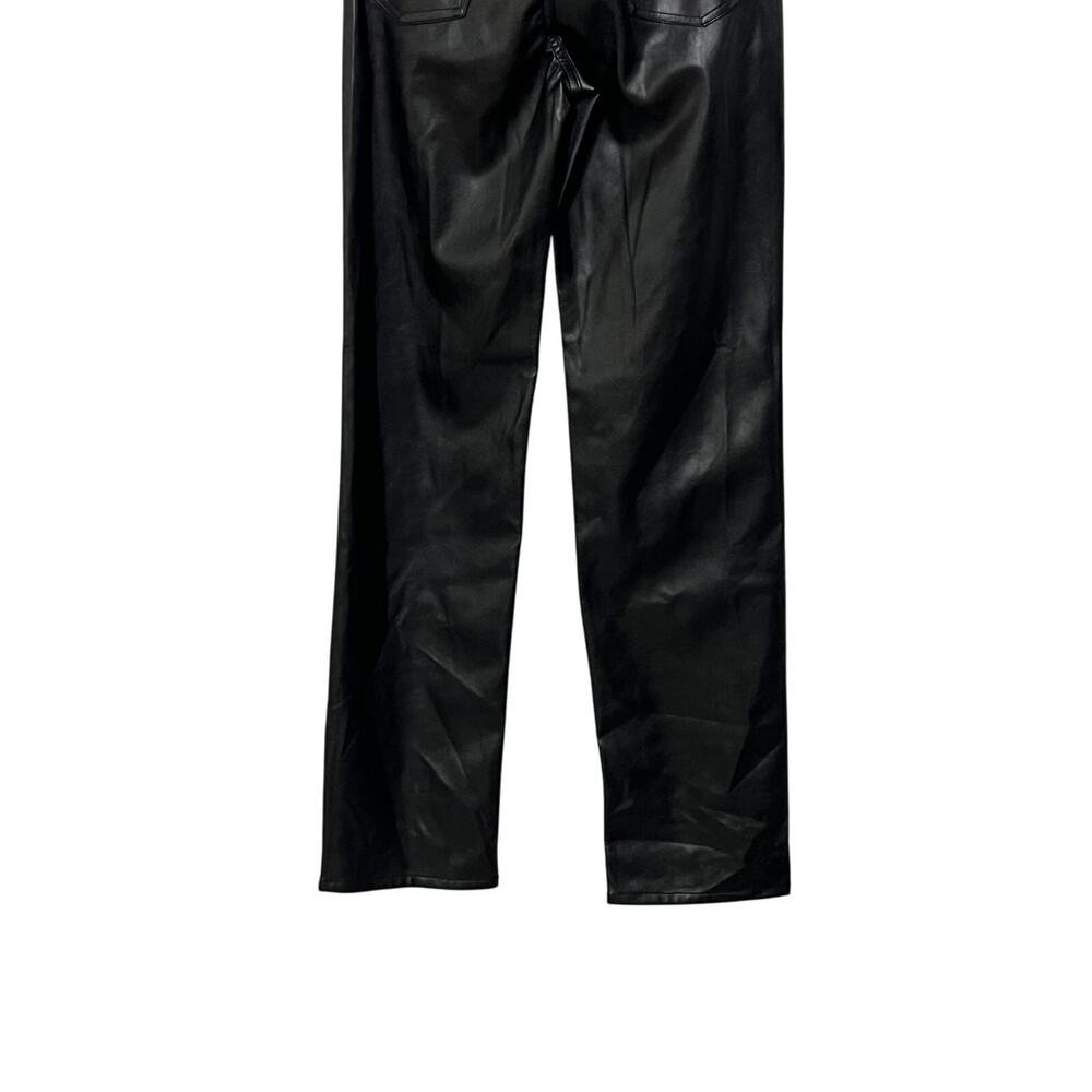 RAG & BONE HARLOW FAUX LEATHER STRAIGHT PANTS BLACK SIZE 23 - Picture 11 of 15